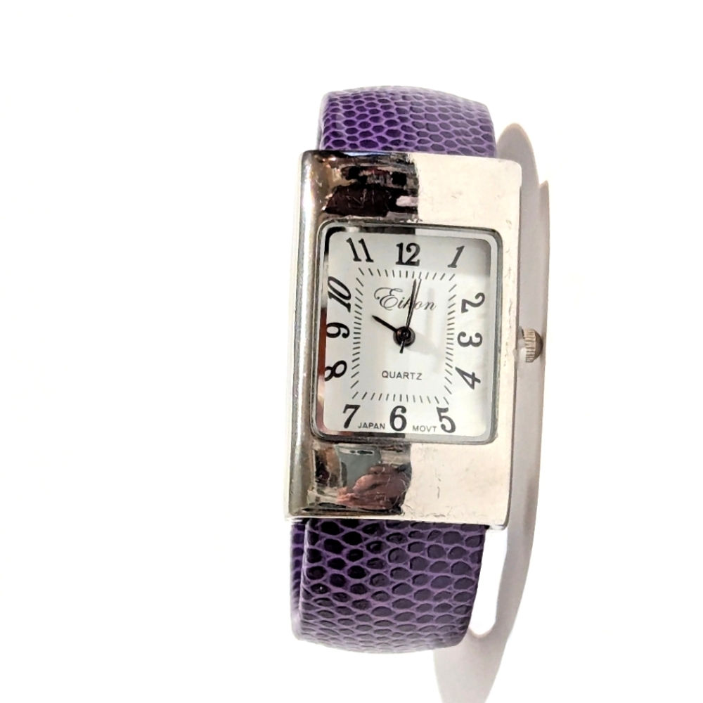Eikon Purple Women's Cuff Wristlet Watch